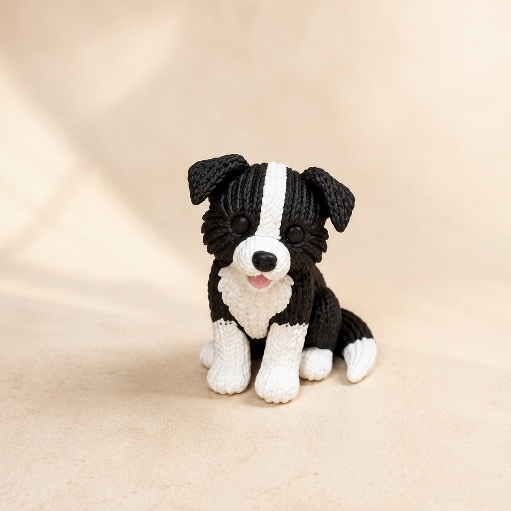 Strick-Border Collie