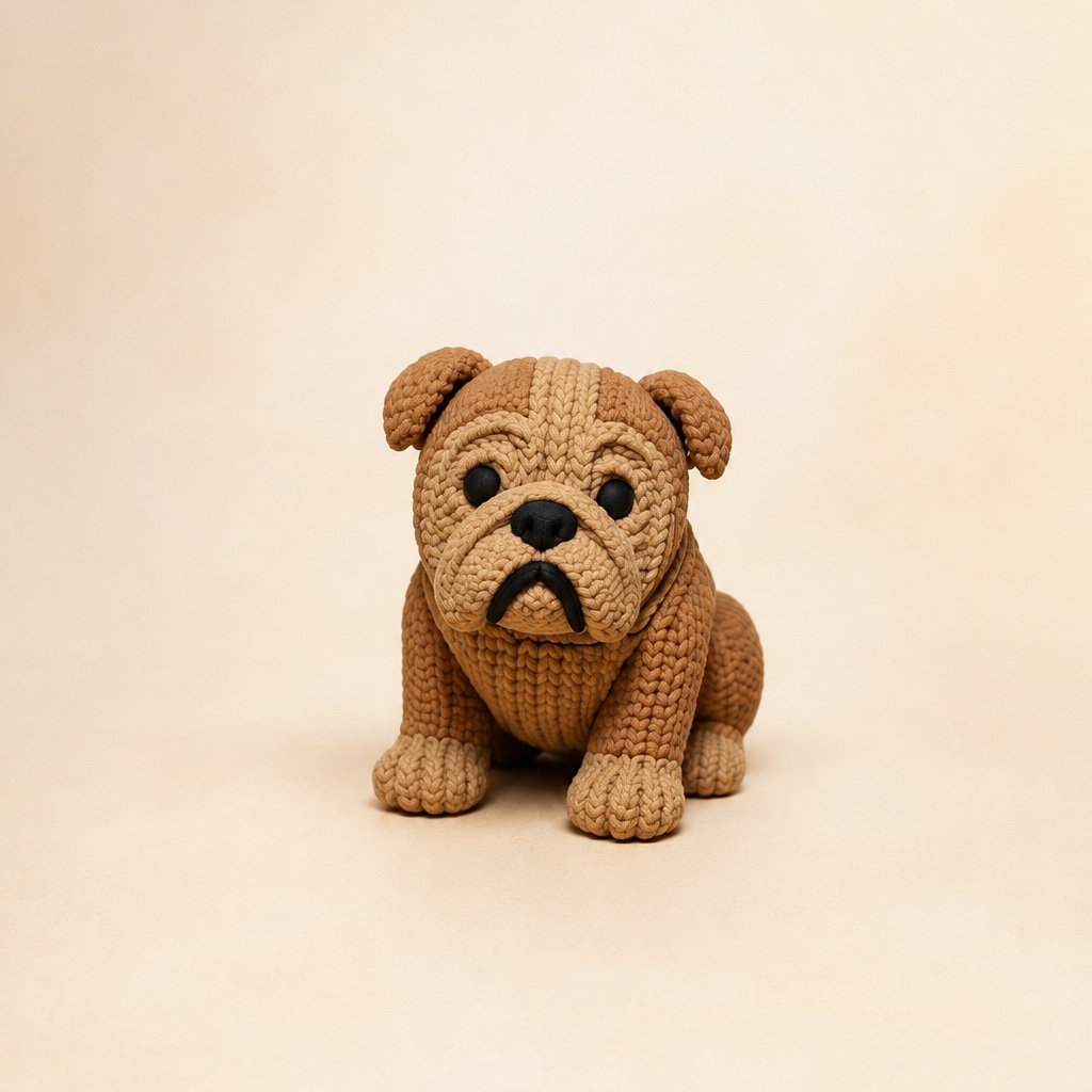 Strick-Bulldogge